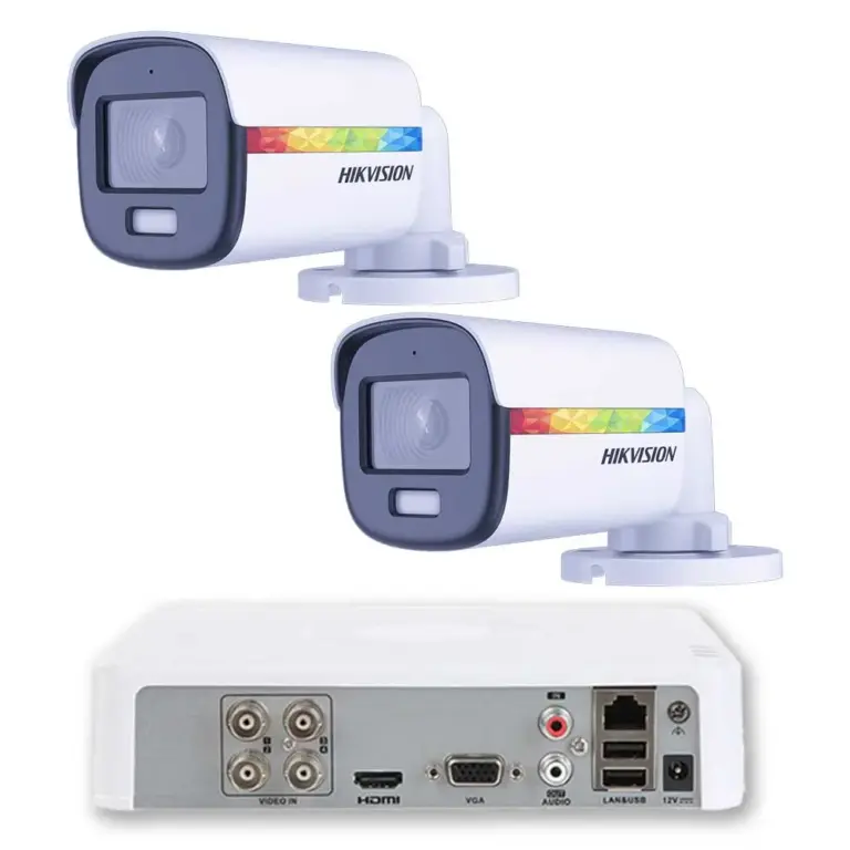 Комплект ZK21520E — 2 ColorVu камери Hikvision и 1 TB диск