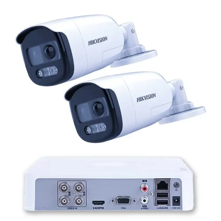 Комплект ZK21740E — 2 камери Hikvision ColorVu с PIR и 1 TB WD Purple