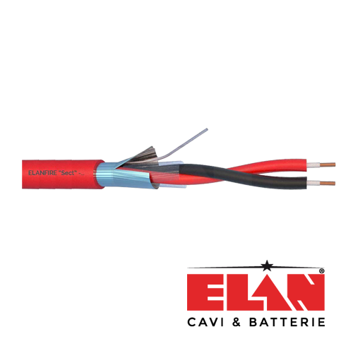 Пожароизвестителен кабел ELAN ELN120-1x2x08 100% мед без халогени — ролка от 100 м Пожароизвестителен кабел ELAN ELN120-1x2x08 100% мед без халогени — ролка от 100 м