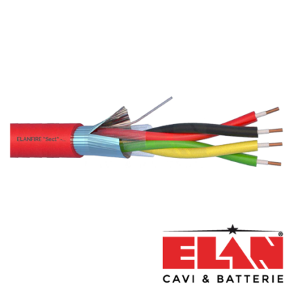 Пожароустойчив кабел ELAN ELN120-2x2x08 E120 2x2x0.8mm 100m — ролка от 100 м
