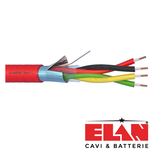 Пожароустойчив кабел ELAN ELN120-2x2x08 E120 2x2x0.8mm 100m — ролка от 100 м