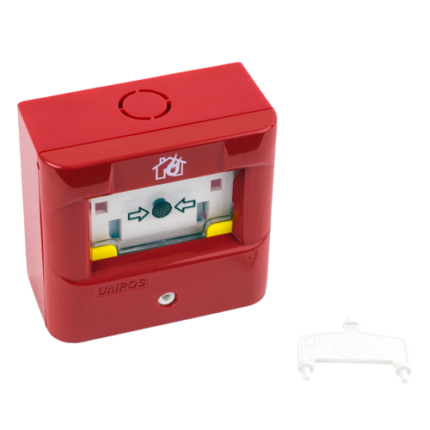 Адресируем Бутон UNIPOS FD7150N с Ключ за Нулиране EN54-11 FD7150N