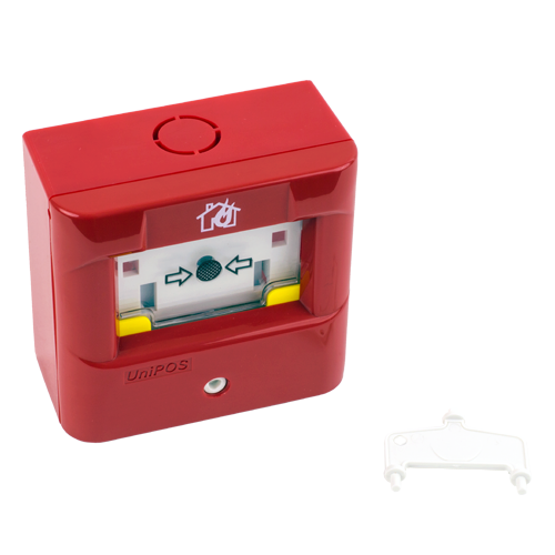 Адресируем Бутон UNIPOS FD7150N с Ключ за Нулиране EN54-11 FD7150N
