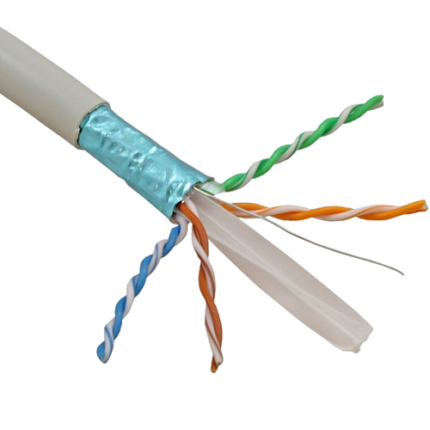 FTP кабел ELAN ELN-FTP-6-CU Cat6 100% мед LSZH обвивка 305m — кутия от 305 м