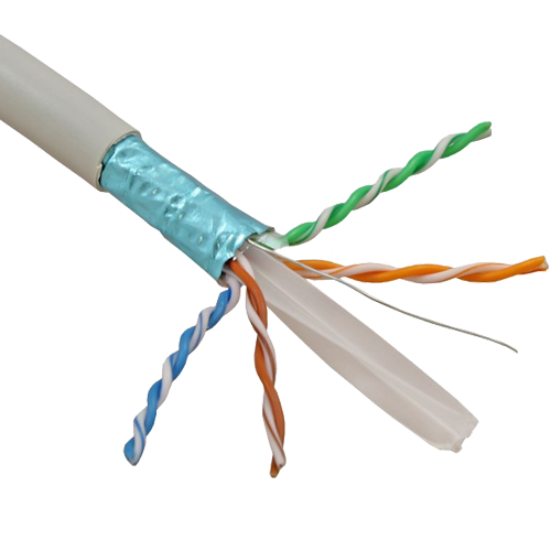 FTP кабел ELAN ELN-FTP-6-CU Cat6 100% мед LSZH обвивка 305m — кутия от 305 м