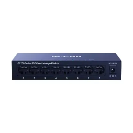 IP-COM G2208D 8-Портов Гигабитов Cloud Managed L2 Суич Метален