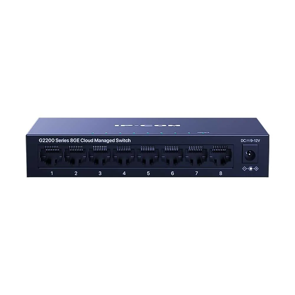 IP-COM G2208D 8-Портов Гигабитов Cloud Managed L2 Суич Метален IP-COM G2208D 8-Портов Гигабитов Cloud Managed L2 Суич Метален