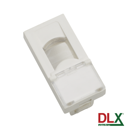 Панел с един прозорец Keystone Jack 45x22.5 mm - DLX DLX-245-50 Панел с един прозорец Keystone Jack 45x22.5 mm - DLX DLX-245-50