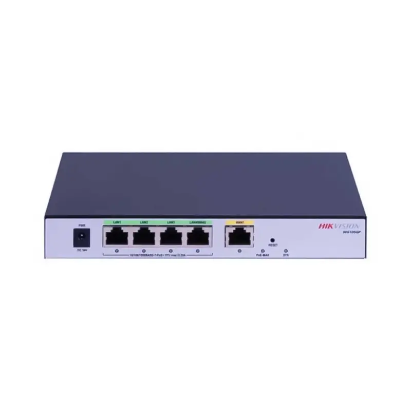 Hikvision DS-3WG105GP-SI 5-port Gigabit PoE Router 60W VPN Firewall