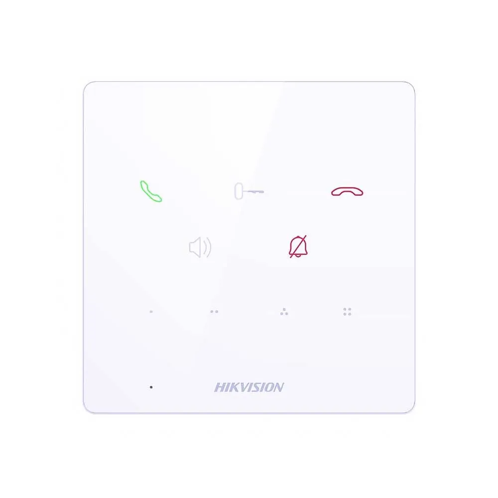 Hikvision DS-KH6000-E1-White IP Вътрешен Пост без Екран с 9 Бутона Hikvision DS-KH6000-E1-White IP Вътрешен Пост без Екран с 9 Бутона