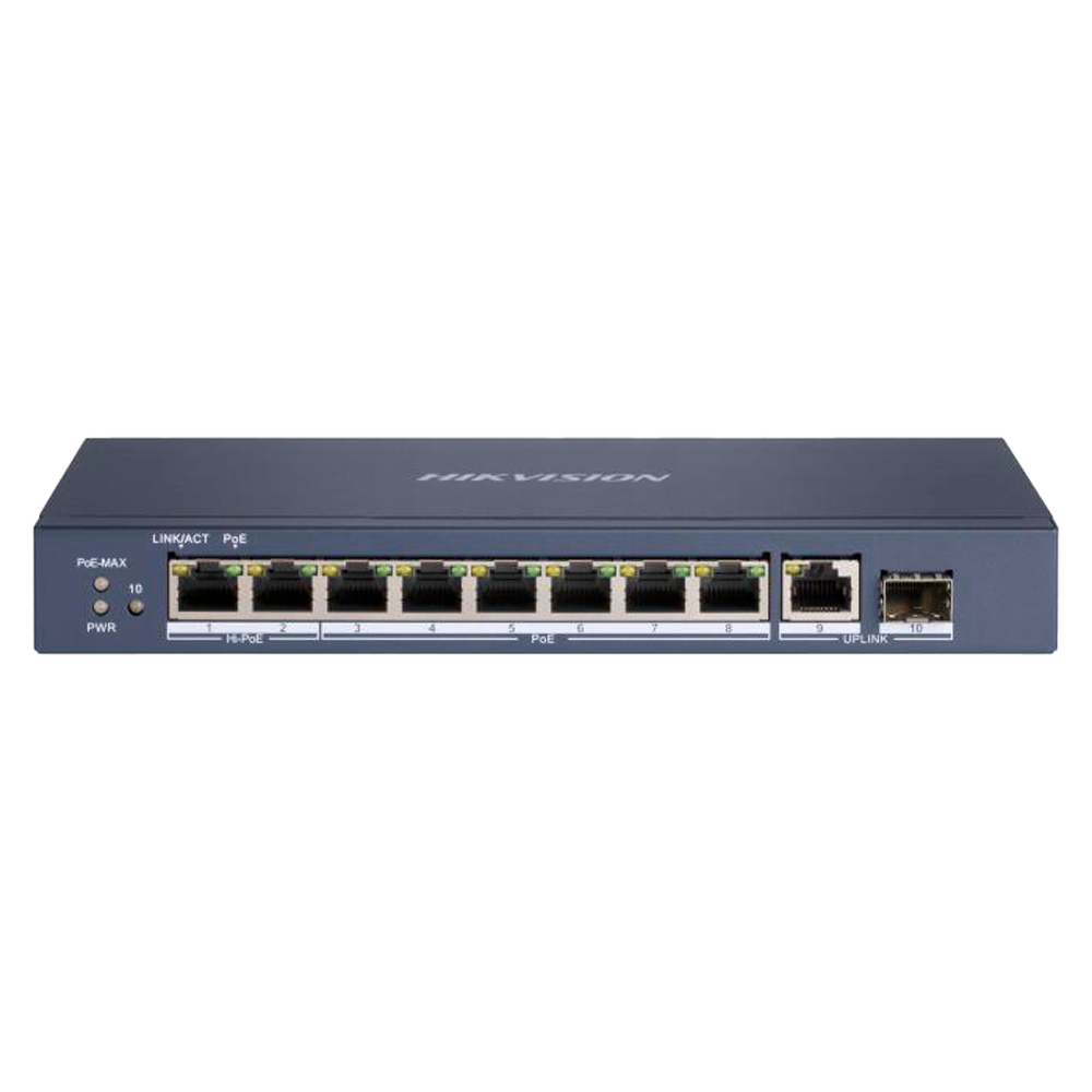 Hikvision DS-3E0510HP-E — PoE мрежов суич Hikvision DS-3E0510HP-E — PoE мрежов суич