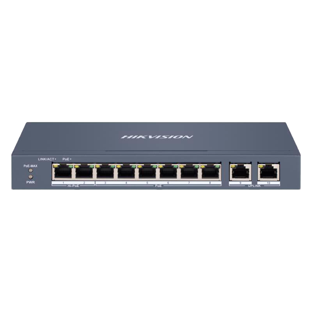 Hikvision DS-3E1310HP-EI — PoE мрежов суич Hikvision DS-3E1310HP-EI — PoE мрежов суич