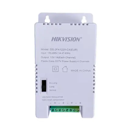 Hikvision DS-2FA1225-C4 Импулсно Захранване 12V 4A за Видеонаблюдение
