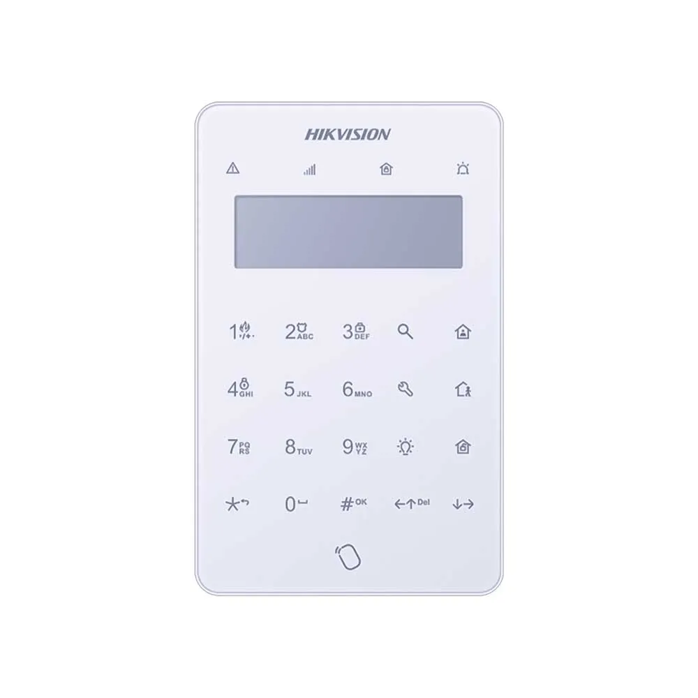 Професионална LCD Клавиатура за Аларма Hikvision DS-PK501LTM-HWE Сензорна Професионална LCD Клавиатура за Аларма Hikvision DS-PK501LTM-HWE Сензорна