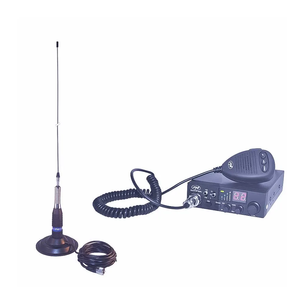PNI-PACK70 Професионално CB Оборудване 4W с Обхват 15km за Камион 12V PNI-PACK70 Професионално CB Оборудване 4W с Обхват 15km за Камион 12V