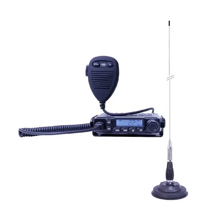 PNI PNI-PACK143 CB Radio HP 6500 PRO ML100 Antenna 4W 12V NRC VOX