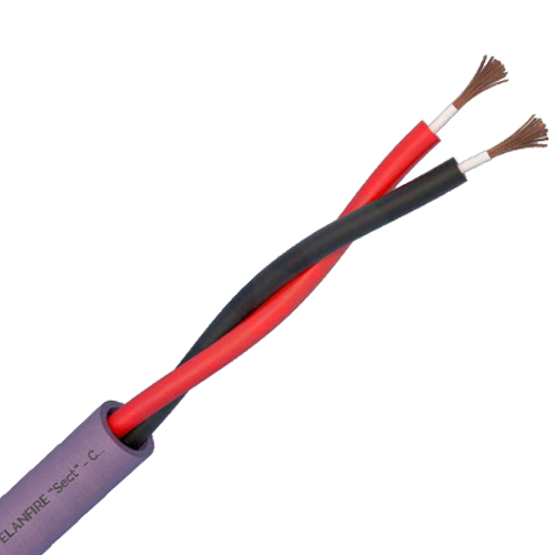Пожароустойчив кабел ELAN ELN120-EVAC2x15 PH120 LSZH 100m — ролка от 100 м