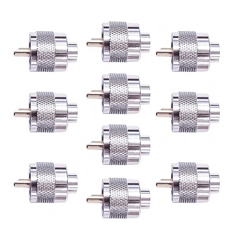 PNI PNI-PL-6-GP-10 Short PL259 Connectors for RG58 10pcs 6mm Gold Pin PNI PNI-PL-6-GP-10 Short PL259 Connectors for RG58 10pcs 6mm Gold Pin