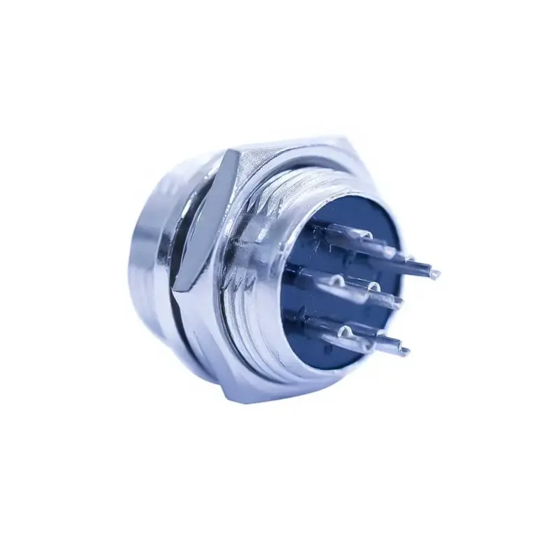 PNI-MIC336 Male Microphone Jack 6-pin PCB Mount Connector for CB