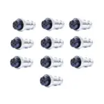 PNI-6PIN-10 Replacement Microphone Plug 6-pin Female Metal 10pcs pack