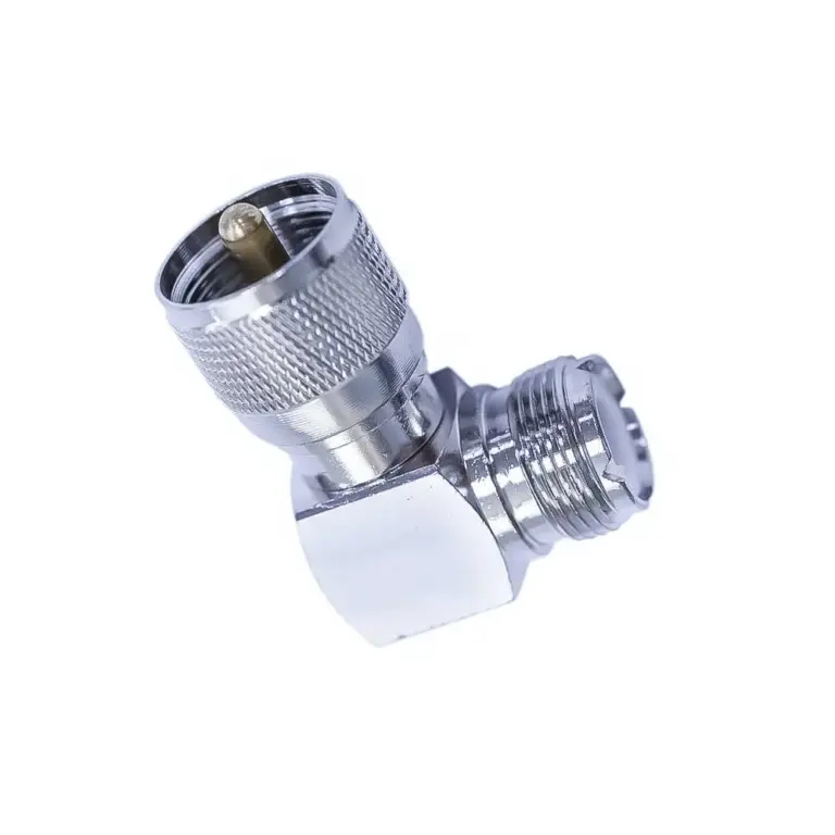 PNI-PLT-PLM Plug 90 Degrees UHF Male to UHF Female Coaxial Adapter