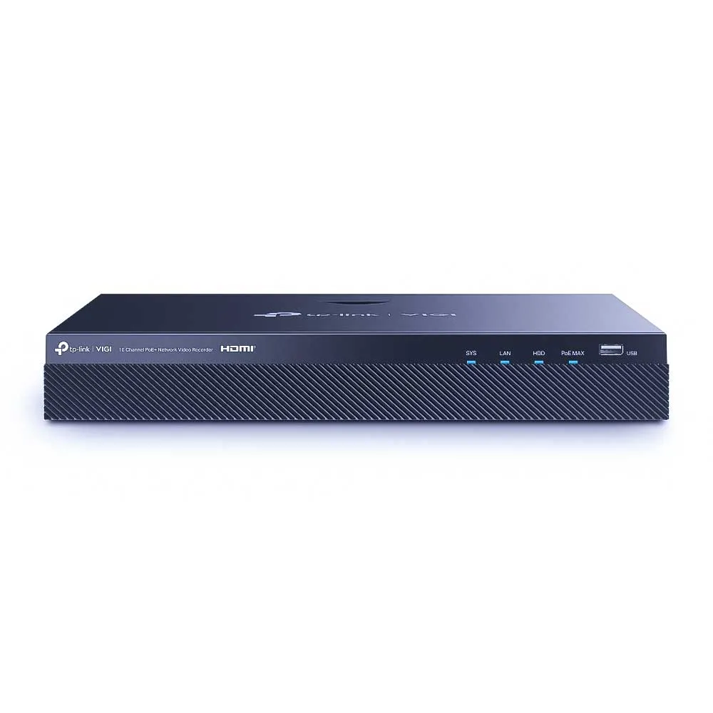 TP-Link VIGI NVR2016H-16MP 16-channel PoE+ NVR 8MP 2-HDD 320Mbps TP-Link VIGI NVR2016H-16MP 16-channel PoE+ NVR 8MP 2-HDD 320Mbps