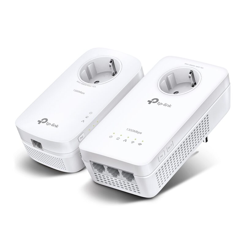 TP-Link TL-WPA8631P-KIT AV1300 Gigabit Passthrough Powerline ac Wi-Fi Kit