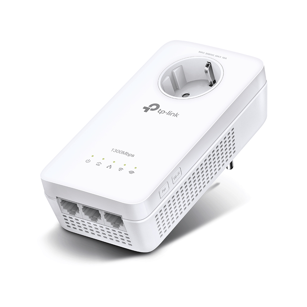 TP-Link TL-WPA8631P AV1300 Gigabit Passthrough Powerline Wi-Fi Разширител TP-Link TL-WPA8631P AV1300 Gigabit Passthrough Powerline Wi-Fi Разширител