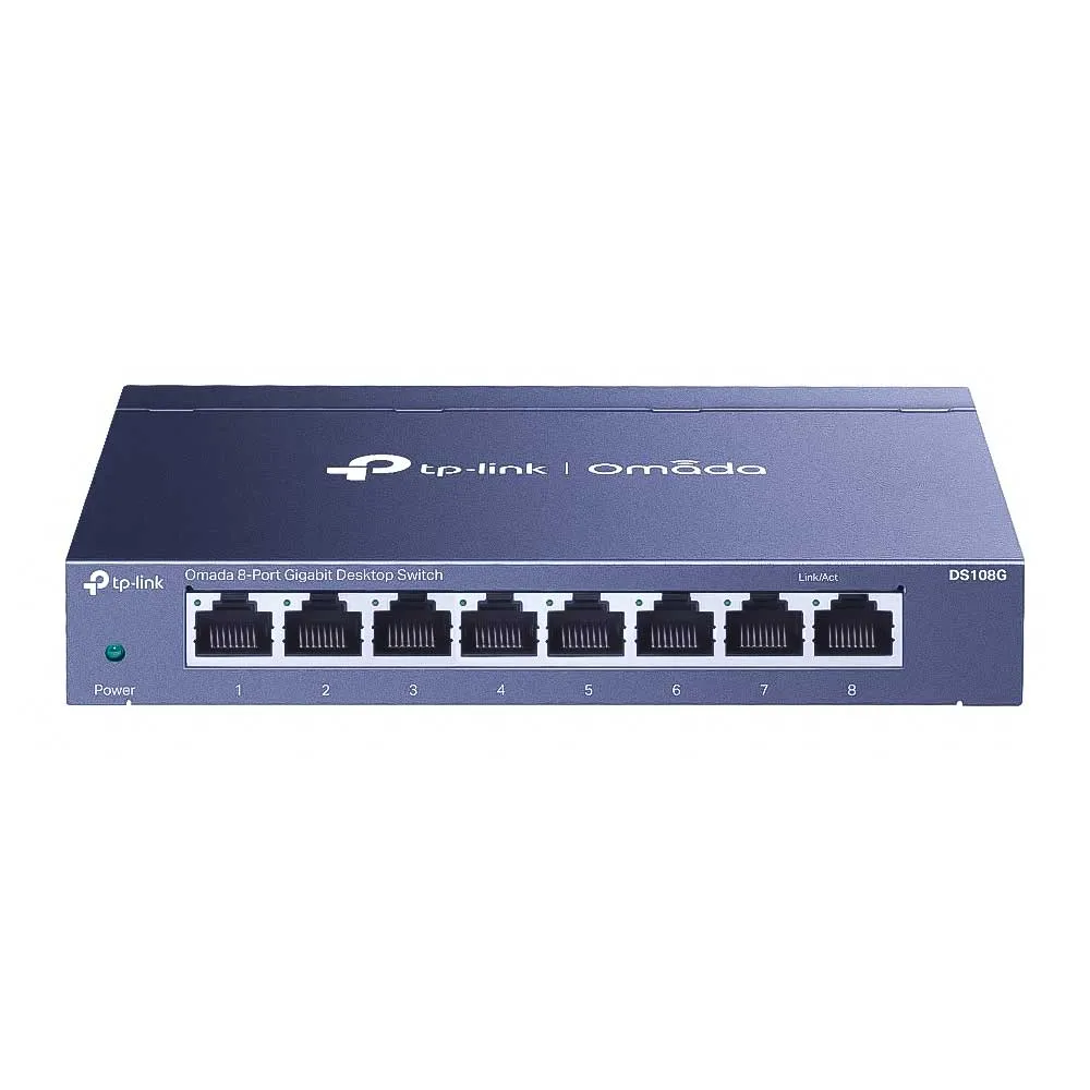 TP-Link DS108G 8-Port Gigabit Desktop Switch в Метален Корпус TP-Link DS108G 8-Port Gigabit Desktop Switch в Метален Корпус
