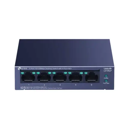 TP-Link LS105LP 5-Port 10/100 Mbps Desktop PoE+ Switch с 41W Бюджет