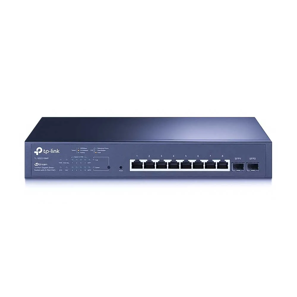 TP-Link TL-SG2210MP Omada 10-Port Gigabit Smart PoE+ Switch 150 W TP-Link TL-SG2210MP Omada 10-Port Gigabit Smart PoE+ Switch 150 W