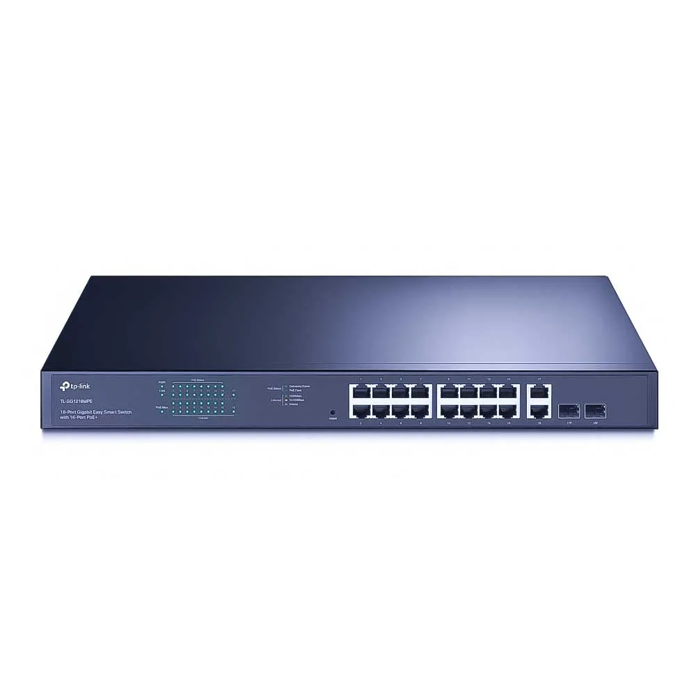 TP-Link TL-SG1218MPE Omada 18-Port Gigabit Easy Smart Switch с 16 PoE+ 250W TP-Link TL-SG1218MPE Omada 18-Port Gigabit Easy Smart Switch с 16 PoE+ 250W