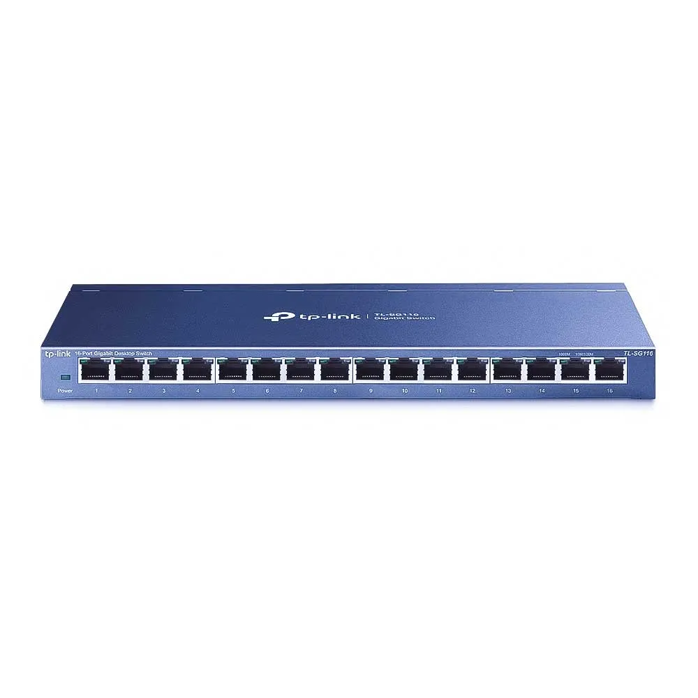 TP-Link TL-SG116 16-Port Gigabit Desktop Switch в Метален Корпус TP-Link TL-SG116 16-Port Gigabit Desktop Switch в Метален Корпус
