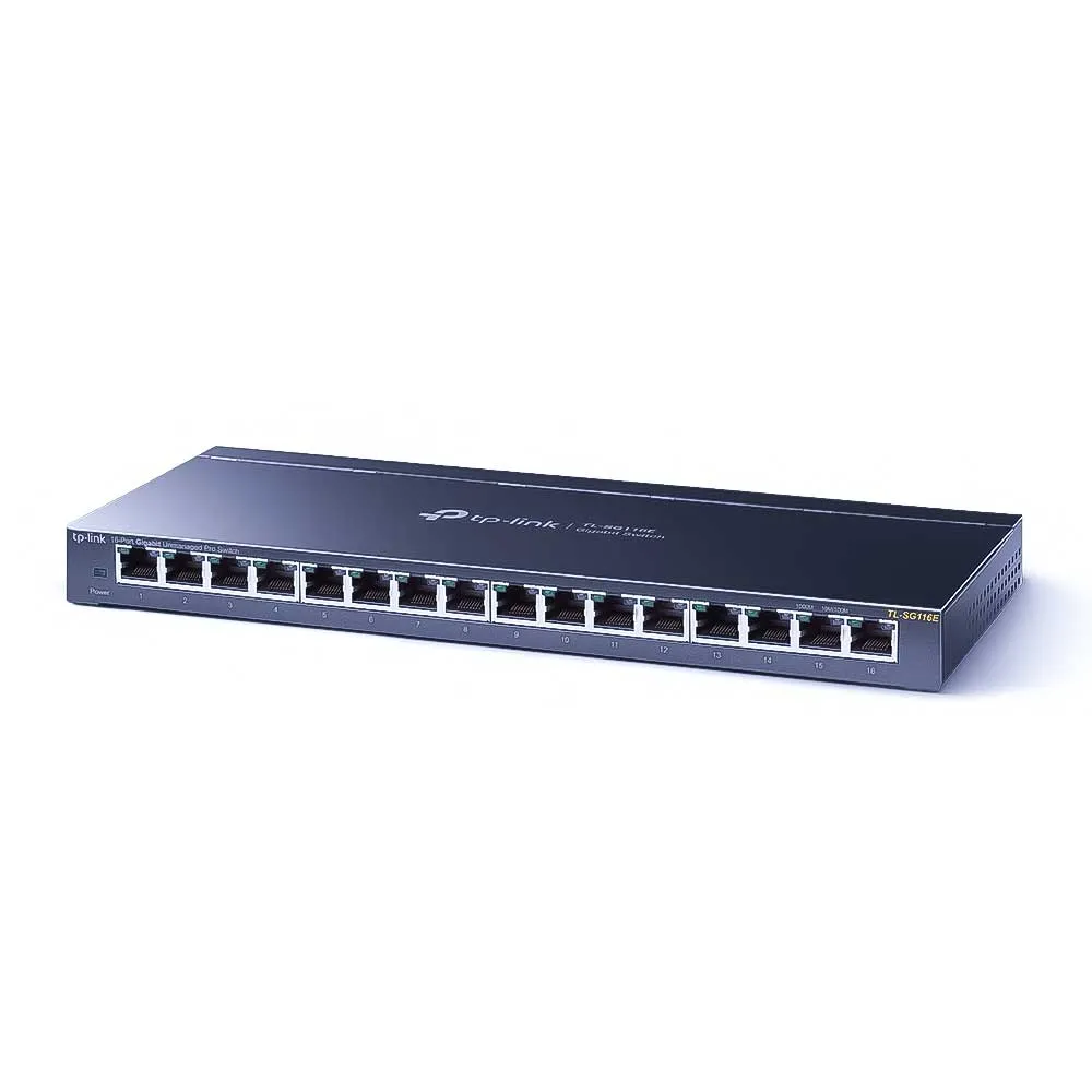 TP-Link TL-SG116E 16-Port Gigabit Easy Smart Managed Switch Метален TP-Link TL-SG116E 16-Port Gigabit Easy Smart Managed Switch Метален
