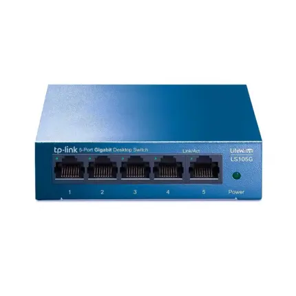 TP-Link LS105G 5-Port Gigabit Desktop Switch в Стоманен Корпус