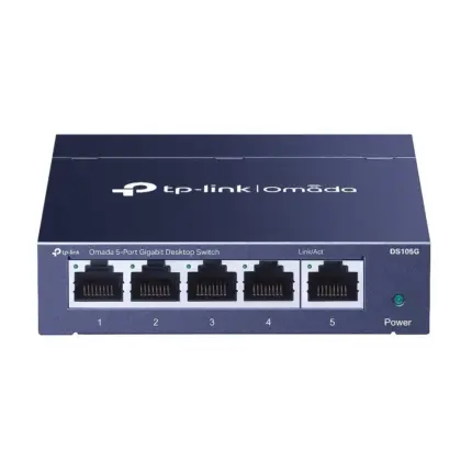 TP-Link DS105G 5-Port Gigabit Desktop Switch в Стоманен Корпус