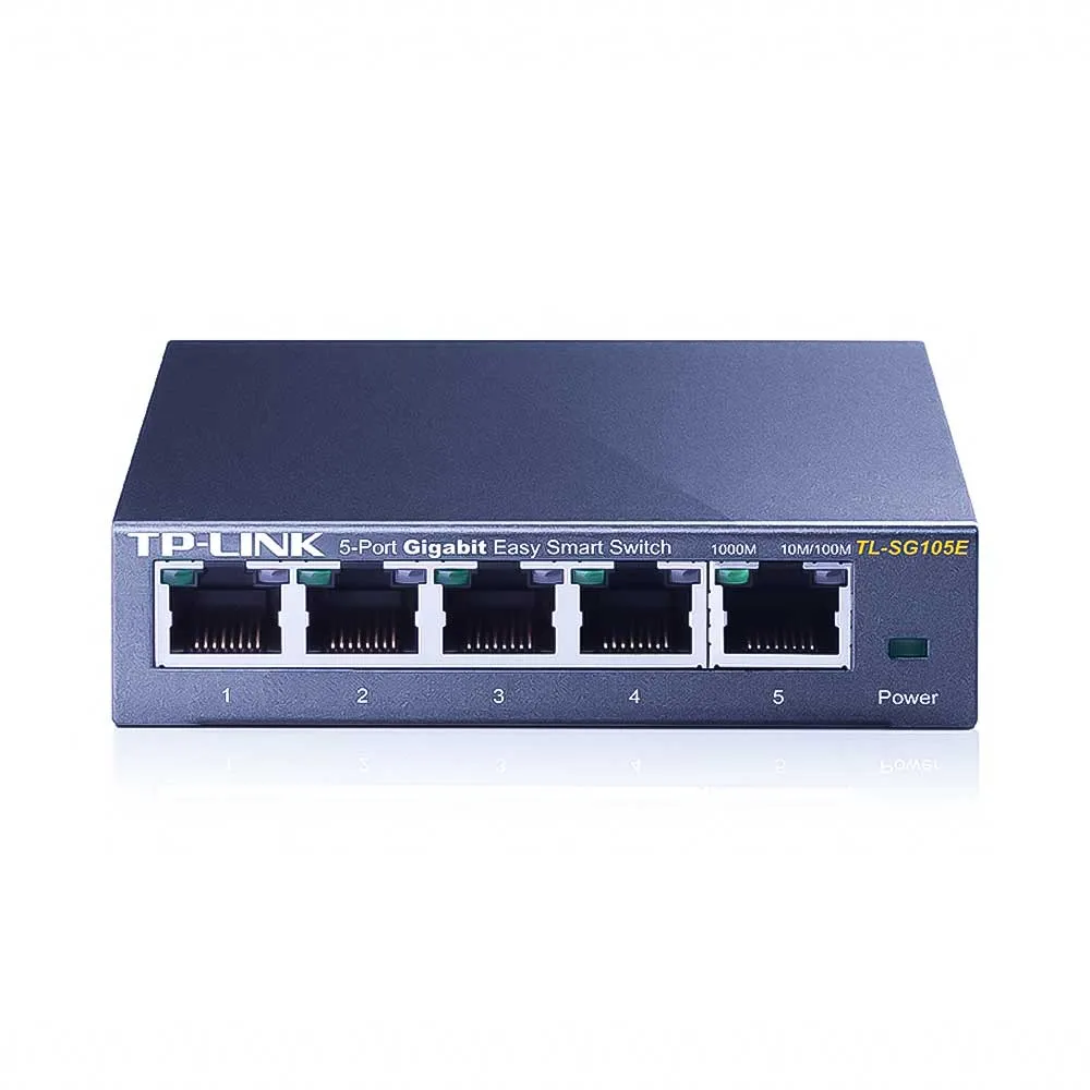 TP-Link TL-SG105E 5-Port Gigabit Easy Smart Managed Switch Метален TP-Link TL-SG105E 5-Port Gigabit Easy Smart Managed Switch Метален