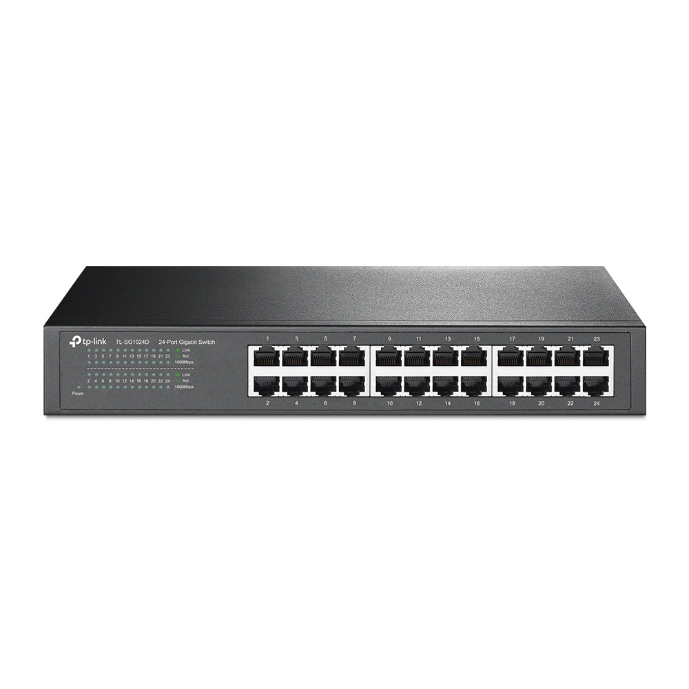 TP-Link TL-SG1024D 24-Port Gigabit Desktop/Rackmount Switch TP-Link TL-SG1024D 24-Port Gigabit Desktop/Rackmount Switch