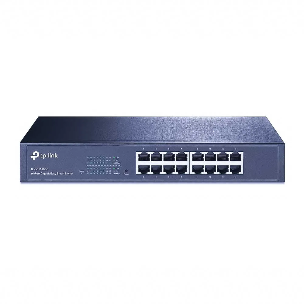 TP-Link TL-SG1016DE 16-Port Gigabit Easy Smart Managed Switch Метален TP-Link TL-SG1016DE 16-Port Gigabit Easy Smart Managed Switch Метален