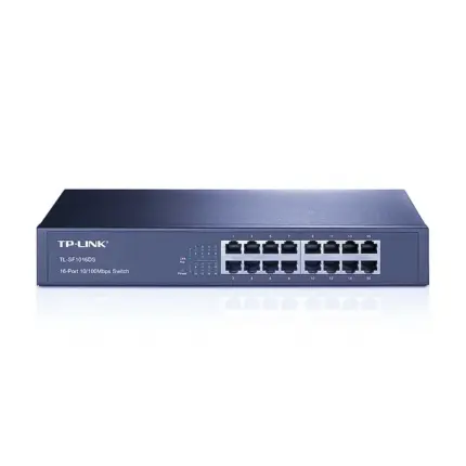 TP-Link TL-SF1016DS 16-Port 10/100 Mbps Desktop/Rackmount Switch