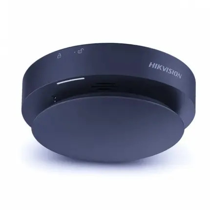 Hikvision DS-PD452SMK-WE-Black — черен безжичен датчик за дим, топлина и CO
