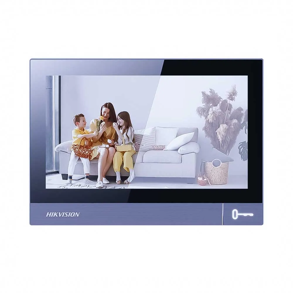 Hikvision DS-KH8381-WTE1 7-инчов IP Видеодомофонен Монитор Алуминиев Hikvision DS-KH8381-WTE1 7-инчов IP Видеодомофонен Монитор Алуминиев