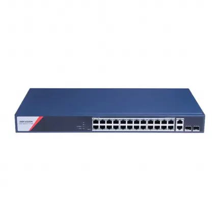 Hikvision DS-3E1528HP-SI-24P2T2F 28-портов Gigabit L2 Smart PoE+ Суич 370W