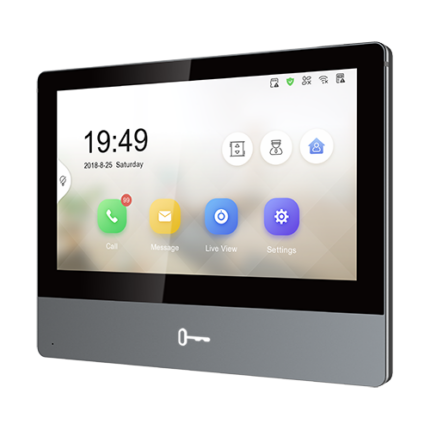 Hikvision DS-KH8350-WTE1 7" Премиум IP Видеодомофонен Монитор с Wi-Fi и PoE