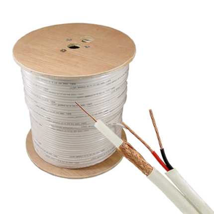 Кабел за видеонаблюдение TSY Cable TSY-RG59+2X0.75-W 305m за CCTV — барабан от 305 м