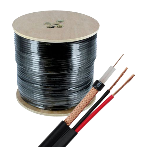Кабел за видеонаблюдение TSY Cable TSY-RG59+2X0.75-B 305m за CCTV — барабан от 305 м Кабел за видеонаблюдение TSY Cable TSY-RG59+2X0.75-B 305m за CCTV — барабан от 305 м