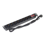 Разклонител за RACK шкаф Asytech ASY-PDU-8 с 8 Гнезда Шуко