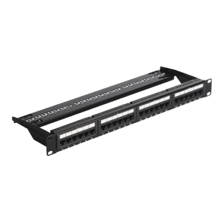 Patch Panel 1U, UTP cat5e, 24 RJ45 порта - ASYTECH Networking ASY-PP-UTP5E-24