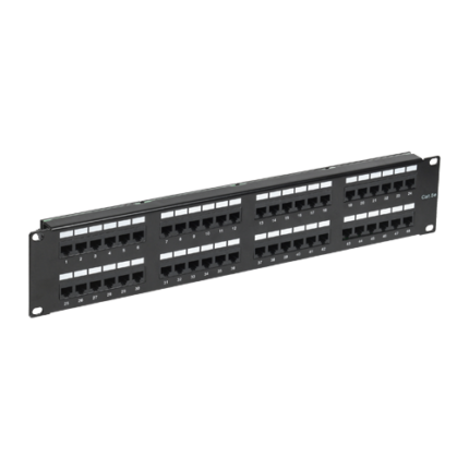Метален Пач Панел ASYTECH ASY-PP-UTP5E-48 2U за Рак Шкаф