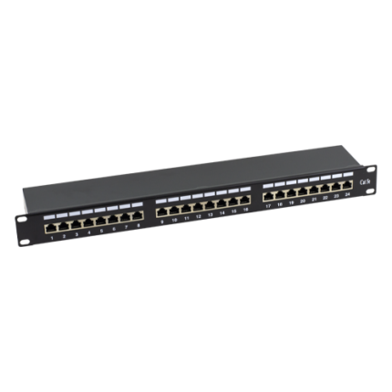 Patch Panel 1U, FTP cat5e, 24 RJ45 порта - ASYTECH Networking ASY-PP-FTP5E-24